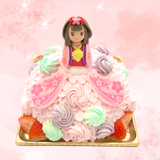 ひなドレスケーキ